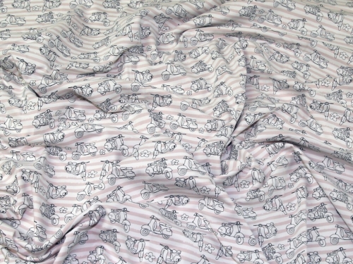 Lady McElroy Polyester Jersey Stretch Knit Fabric Mauve