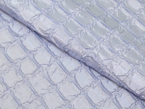 Deadstock Crinkle Satin Fabric Sky Blue