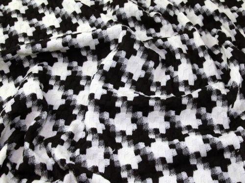 Deadstock Wool Blend Coating Fabric Brown & Cream