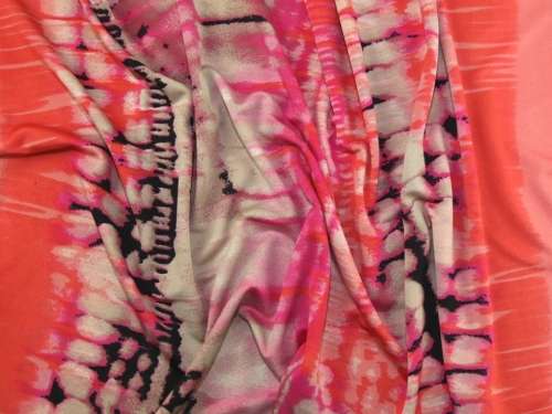 Deadstock ITY Silky Stretch Knit Fabric Coral