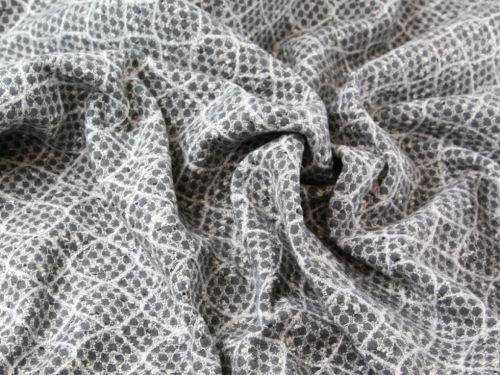 Deadstock Felted Coating Fabric Grey