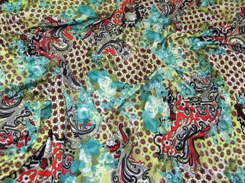 Deadstock ITY Silky Stretch Knit Fabric Multicoloured