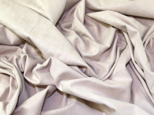 Deadstock Faux Suede Stretch Knit Fabric Blush