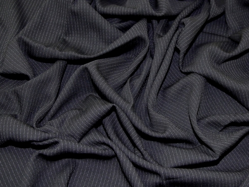 Deadstock Wool Crepe Fabric Black