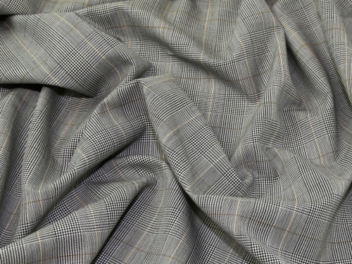 Deadstock Wool Suiting Fabric Grey