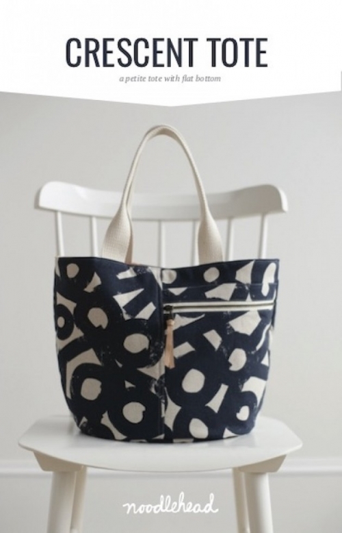 Noodlehead Paper Sewing Pattern Crescent Tote