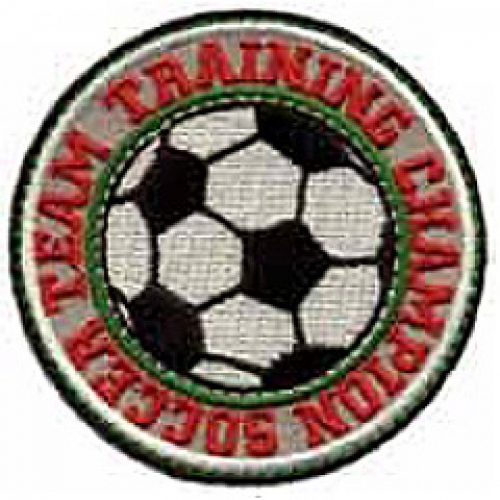 Craft Factory Patch Motif Soccer Training