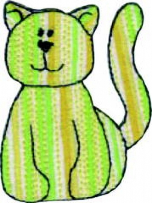 Craft Factory Patch Motif Stripe Cat