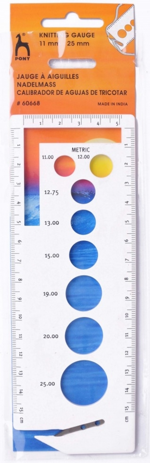Pony Knitting Needle Gauge