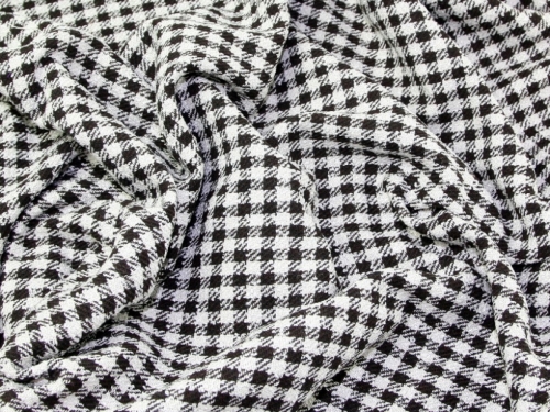 Textured Coating Fabric Dark Brown & Ivory