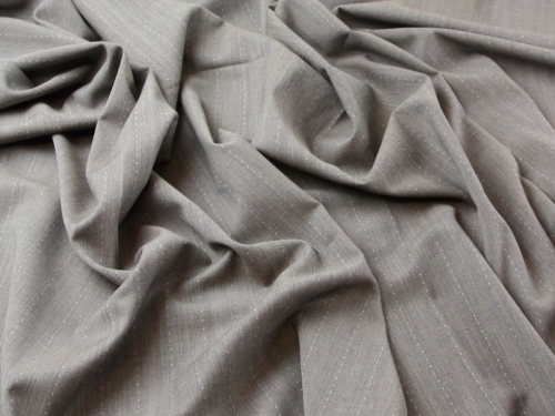 Stretch Woven Suiting Fabric Brown & Pink