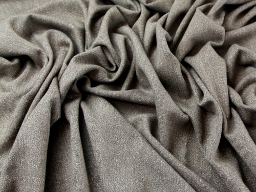 Wool Tweed Suiting Fabric Camel Brown