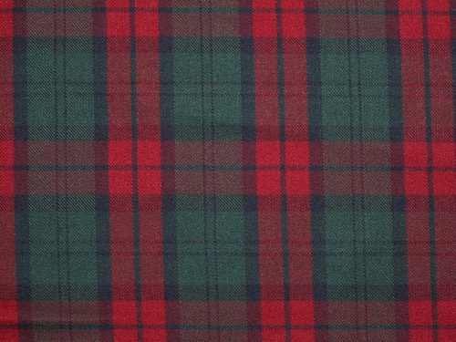 Twill Suiting Fabric Red & Green