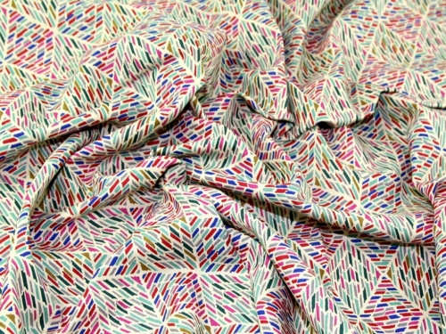 Cotton Canvas Fabric Multicoloured