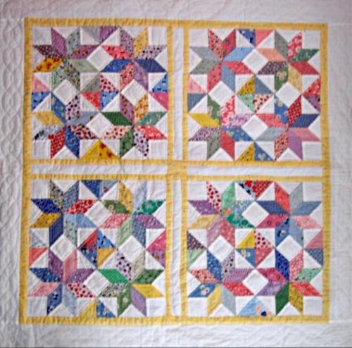 Paper Pieces EPP Quilting Pattern Yesterdays Stars
