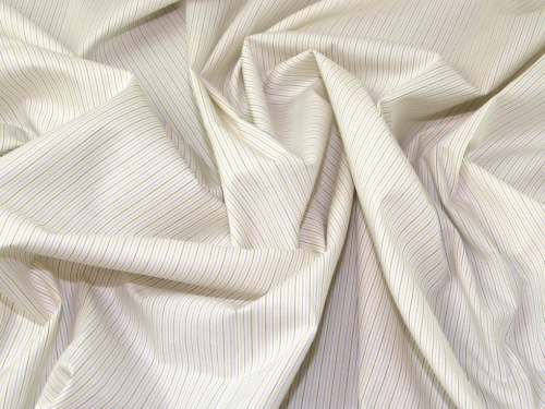 Lady McElroy Cotton Shirting Fabric Blue & Yellow