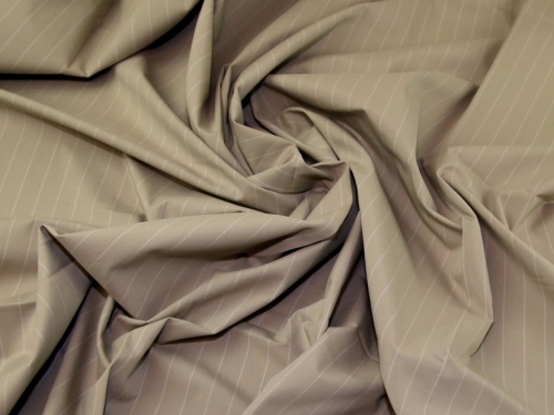 Lady McElroy Stretch Woven Suiting Fabric Beige