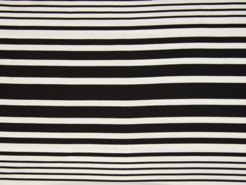 Deadstock Viscose Rib Stretch Knit Fabric Black