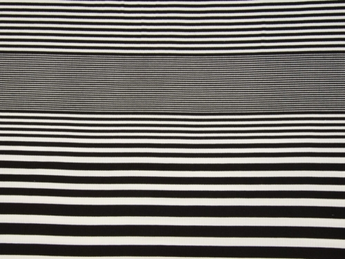 Deadstock Viscose Rib Stretch Knit Fabric Black