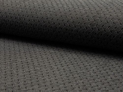 Deadstock Textured Stretch Knit Fabric Grey