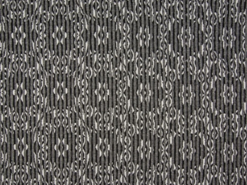 Deadstock Jacquard Stretch Knit Fabric Grey