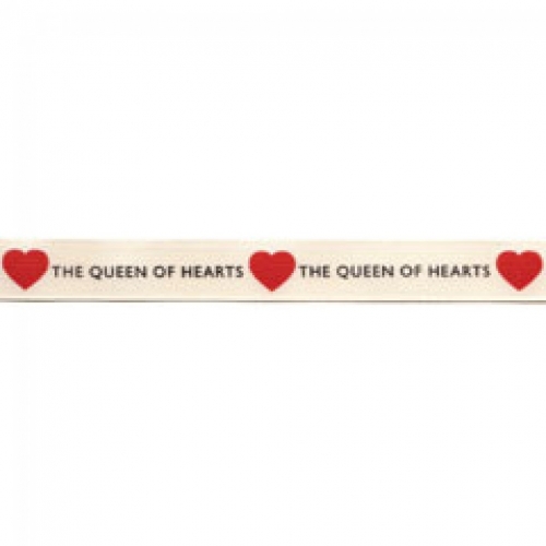 Berisfords Queen of Hearts Ribbon 1 Red
