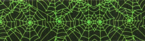 Spiders Web Ribbon Green