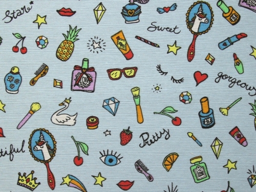 Deadstock Cotton Canvas Fabric Multicoloured