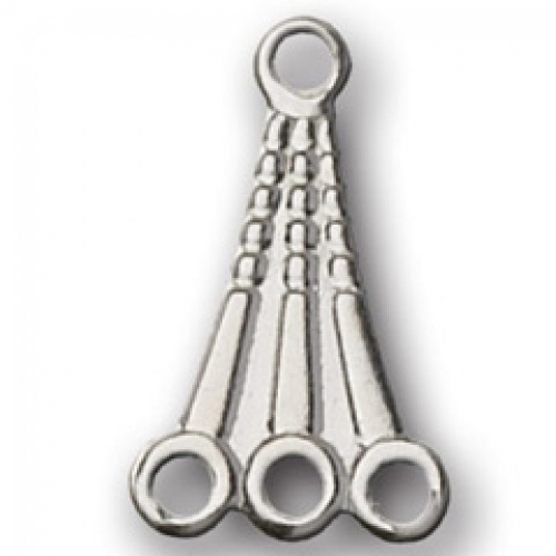 Trimits Fancy 1 3 Connector Findings Silver