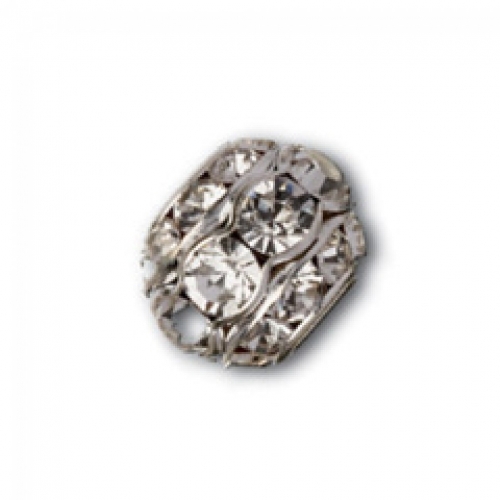 Trimits Crystal Ball Charm Silver Crystal
