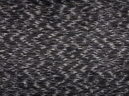 Deadstock Textured Stretch Knit Fabric Grey