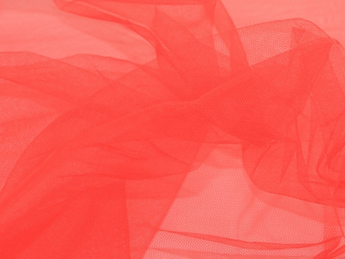Minerva Core Range Dress Net Fabric Fluorescent Orange