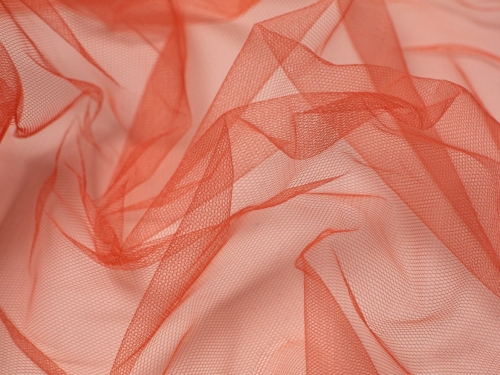 Minerva Core Range Dress Net Fabric Peach Orange
