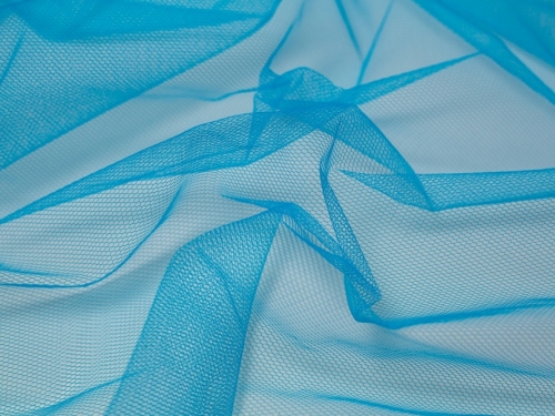 Minerva Core Range Dress Net Fabric Flo Blue