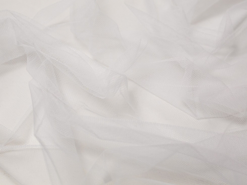 Minerva Core Range Dress Net Fabric White