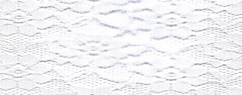 Floral Lace Ribbon (Value Roll) White