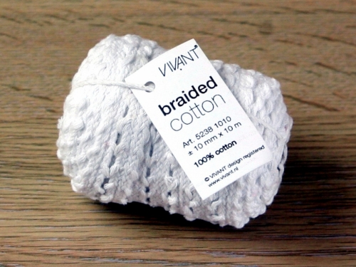 Braided Cotton Trim White