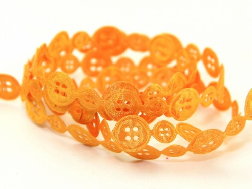 Satin Buttons Trim Gold