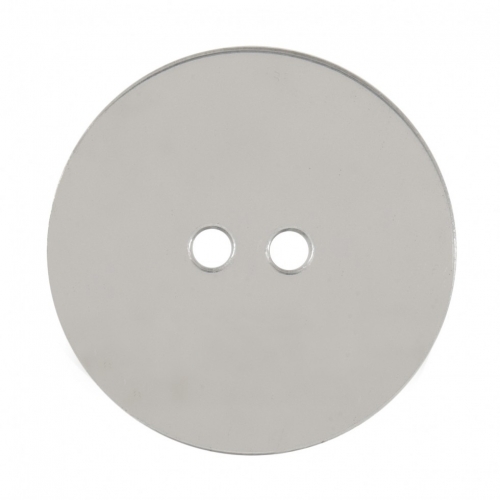 Round Mirror Buttons Silver