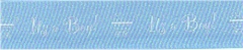 Berisfords Its a Boy Baby Ribbon 1 Blue