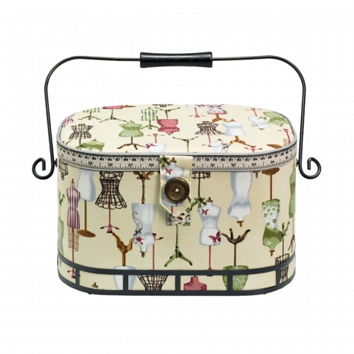 Prym Medium Craft Box Cream White Green