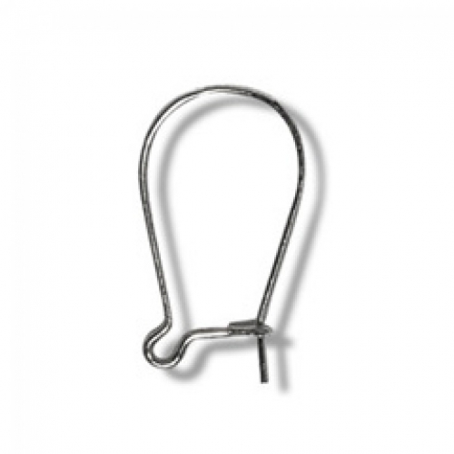 Trimits Kidney Ear Wire Findings (Value Pack of 5) Silver