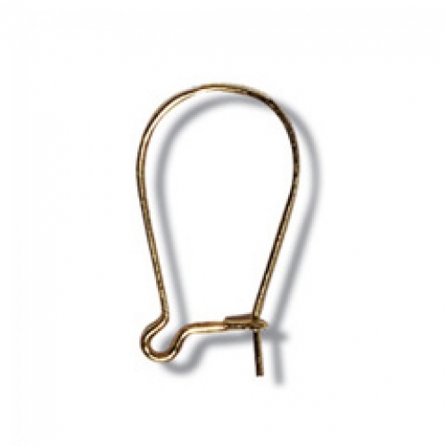 Trimits Kidney Ear Wire Findings (Value Pack of 5) Gold