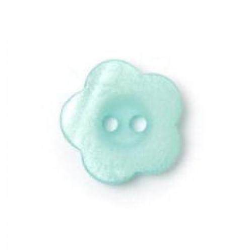 Crendon Chalky Flower Buttons (Value Pack) Green Turquoise