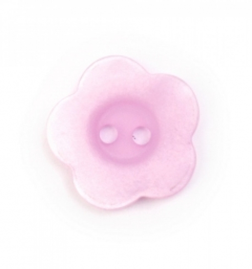 Crendon Chalky Flower Buttons (Value Pack) Mauve