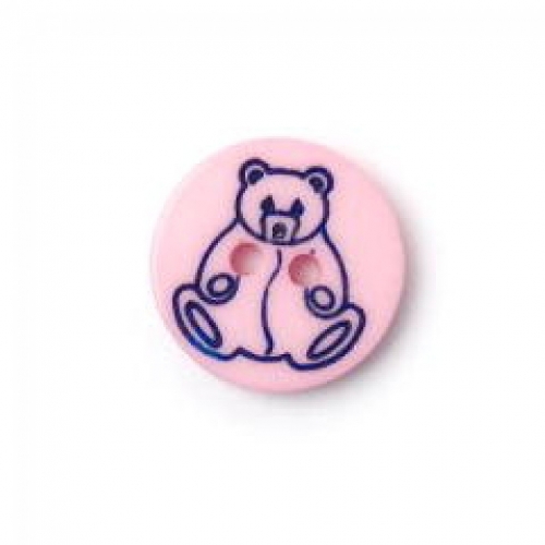 Crendon Teddy Bear Drawing Buttons (Value Pack) Light Pink
