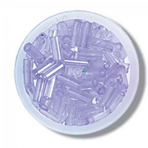 Trimits Glass Bugle Beads Bulk Pack (Value Pack of 3) Lilac