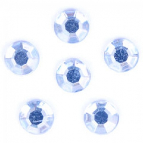 Trimits Round Stick On Diamantes Clear