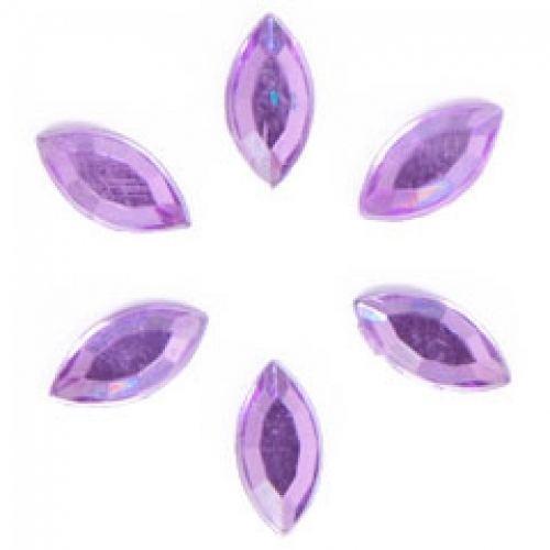 Trimits Oval Stick On Diamantes Lilac