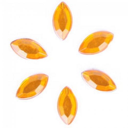 Trimits Oval Stick On Diamantes Gold